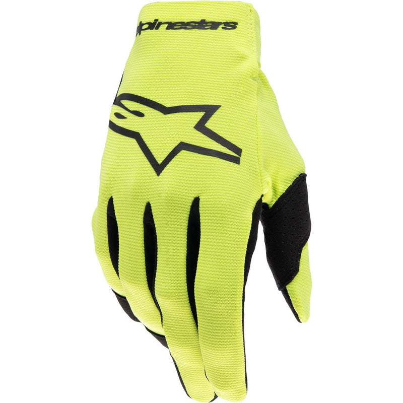 ALPINESTARS 2025 RADAR FLURO YELLOW & BLACK KIDS GLOVES