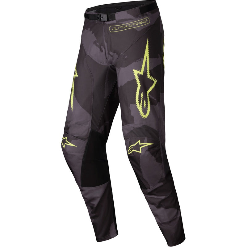 ALPINESTARS 2025 RACER HOLLOW DARK CAMO & FLURO YELLOW PANTS