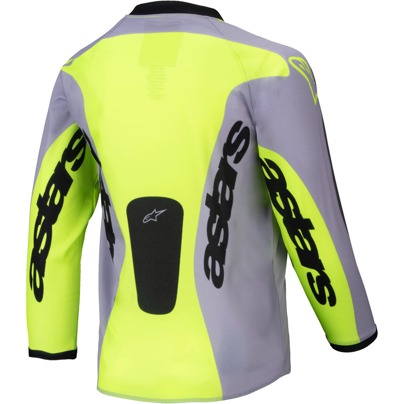 ALPINESTARS 2025 RACER VEIL GREY & FLURO YELLOW TODDLER JERSEY