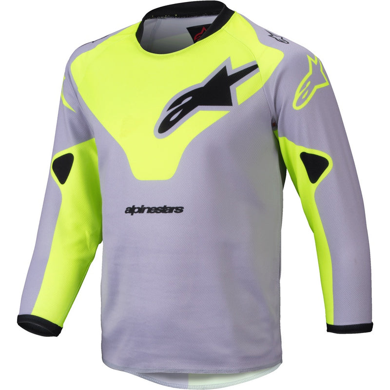 ALPINESTARS 2025 RACER VEIL GREY & FLURO YELLOW TODDLER JERSEY