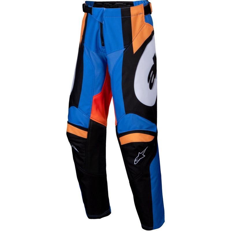 ALPINESTARS 2025 RACER MELT ORANGE & BLUE KIDS PANTS