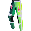 ALPINESTARS 2026 FLUID PORTL GREEN, WHITE & BLACK KIDS PANTS