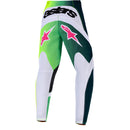 ALPINESTARS 2026 FLUID PORTL GREEN, WHITE & BLACK KIDS PANTS