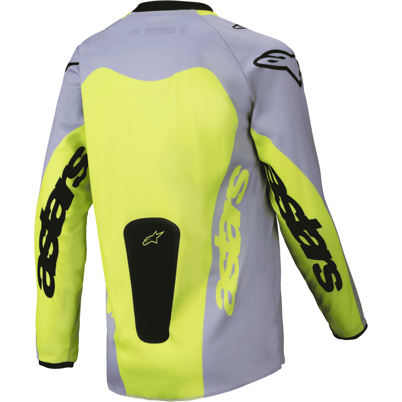 ALPINESTARS 2025 RACER VEIL GREY & FLURO YELLOW KIDS JERSEY