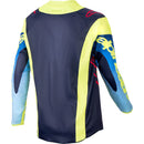 ALPINESTARS 2024 RACER HOEN FLURO YELLOW & BLUE NIGHT NAVY KIDS JERSEY