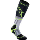 ALPINESTARS MX PRO BLACK, GREY & FLURO YELLOW SOCKS