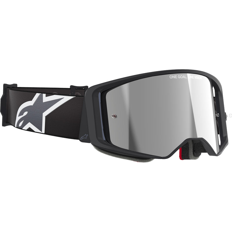 ALPINESTARS SUPERTECH CORP BLACK GOGGLES WITH  SILVER MIRROR LENS