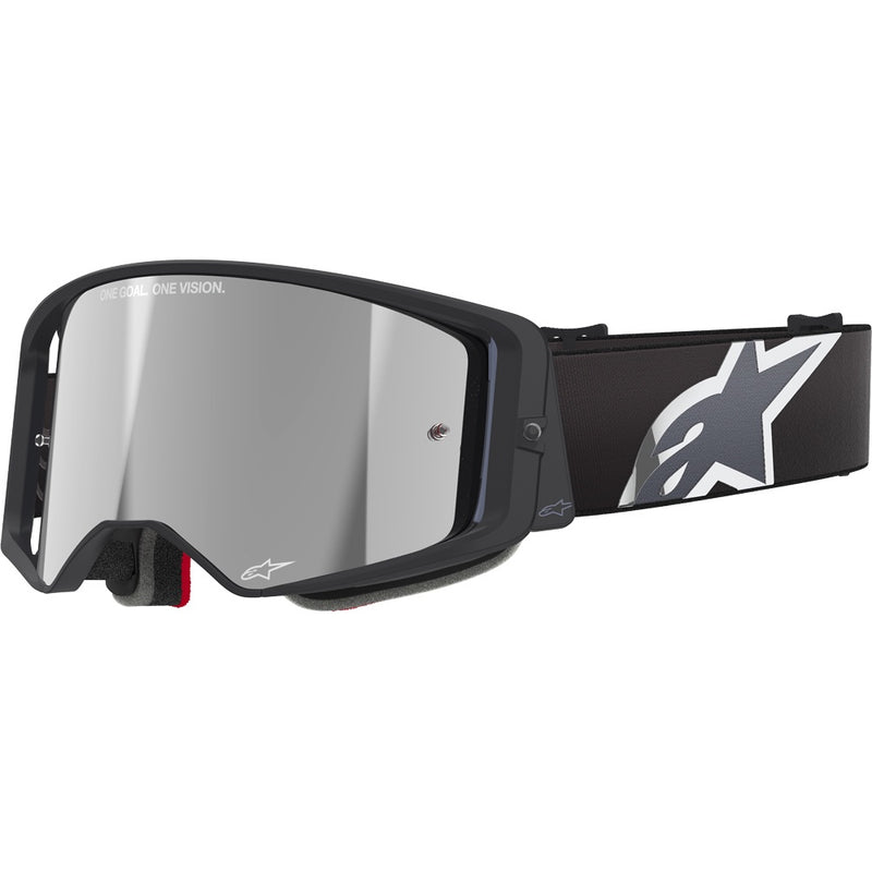 ALPINESTARS SUPERTECH CORP BLACK GOGGLES WITH  SILVER MIRROR LENS