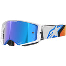ALPINESTARS SUPERTECH CORP BLUE & ORANGE GOGGLES WITH BLUE MIRROR LENS