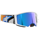 ALPINESTARS SUPERTECH CORP BLUE & ORANGE GOGGLES WITH BLUE MIRROR LENS