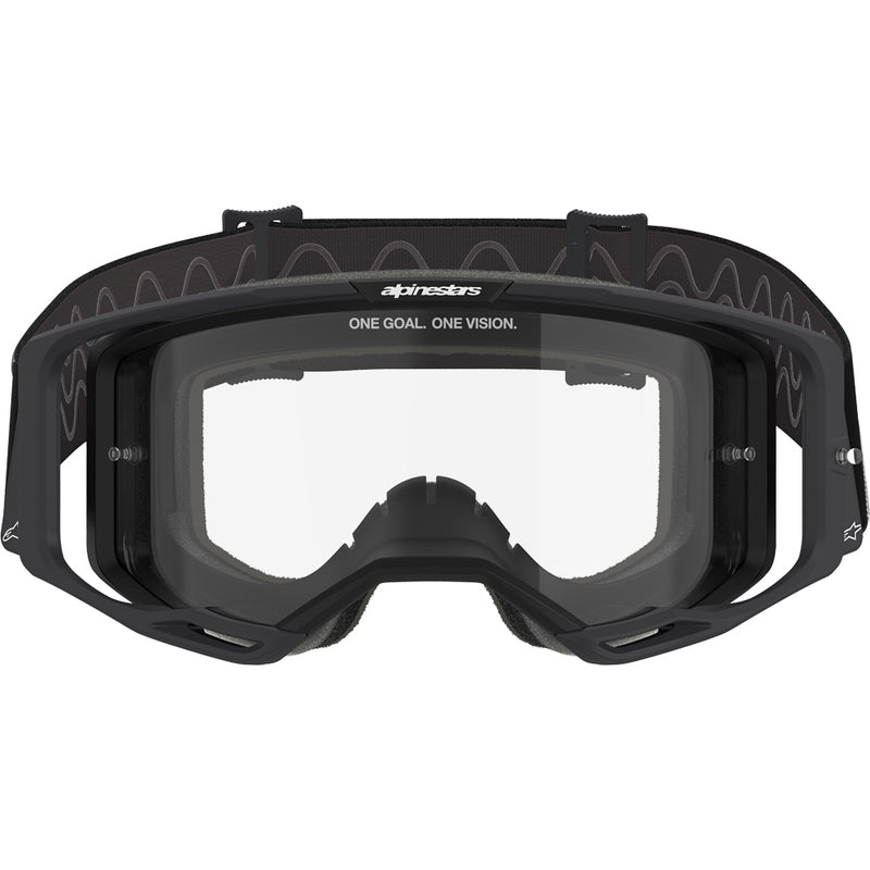 ALPINESTARS VISION 8 CORP BLACK GOGGLES WITH CLEAR LENS