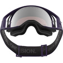 ALPINESTARS SUPERTECH H96AS HUNTER LAWRENCE PURPLE & WHITE GOGGLES WITH SILVER MIRROR LENS