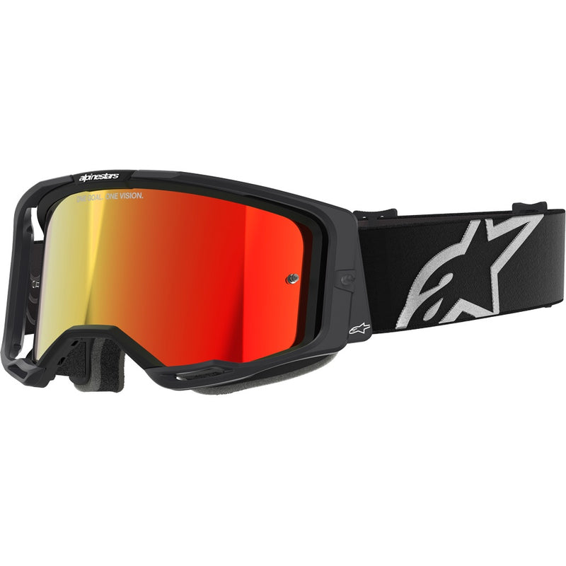 ALPINESTARS VISION 8 CORP BLACK GOGGLES WITH RED MIRROR LENS