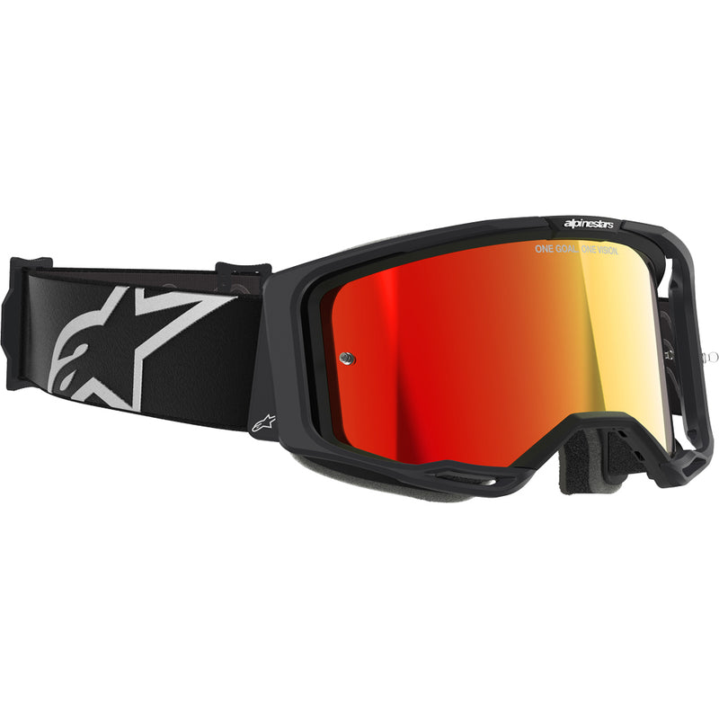 ALPINESTARS VISION 8 CORP BLACK GOGGLES WITH RED MIRROR LENS