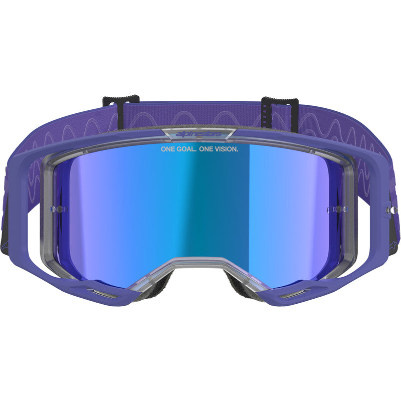 ALPINESTARS VISION 8 CORP PURPLE GOGGLES WITH BLUE MIRROR LENS