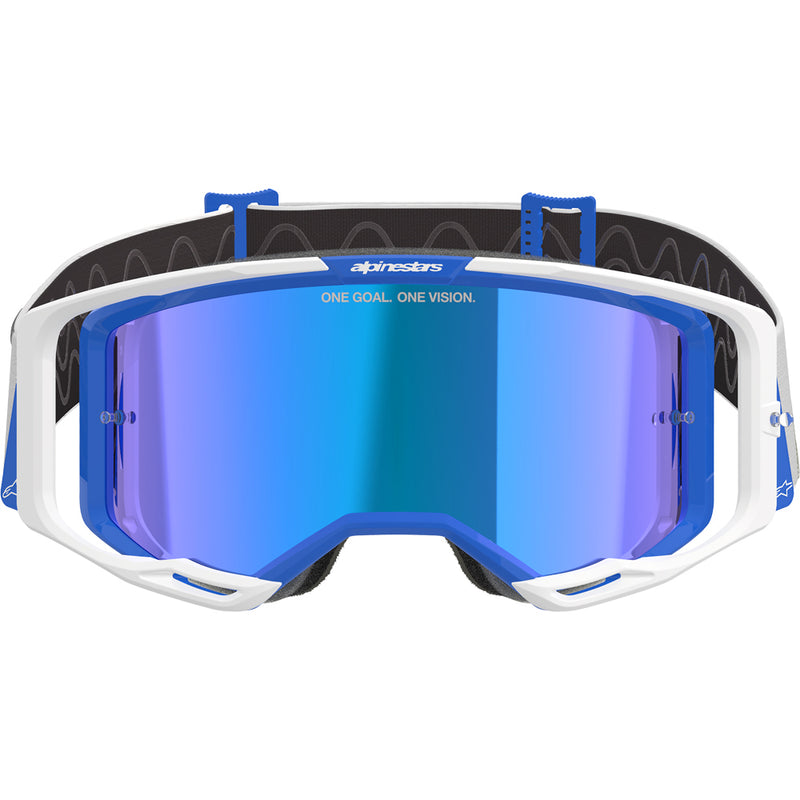 ALPINESTARS VISION 8 CORP BLUE GOGGLES WITH BLUE MIRROR LENS