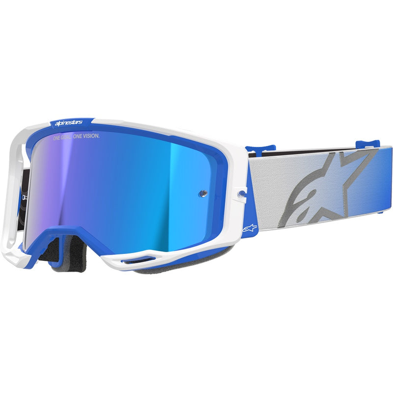 ALPINESTARS VISION 8 CORP BLUE GOGGLES WITH BLUE MIRROR LENS