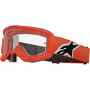 ALPINESTARS VISION 5 CORP ORANGE GOGGLES WITH CLEAR LENS