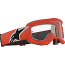 ALPINESTARS VISION 5 CORP ORANGE GOGGLES WITH CLEAR LENS