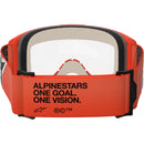 ALPINESTARS VISION 5 CORP ORANGE GOGGLES WITH CLEAR LENS