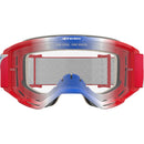 ALPINESTARS VISION 5 CORP RED, WHITE & BLUE GOGGLES WITH CLEAR LENS