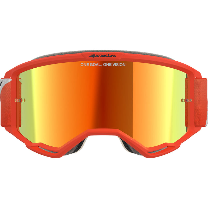 ALPINESTARS VISION 5 CORP ORANGE GOGGLES WITH RED MIRROR LENS