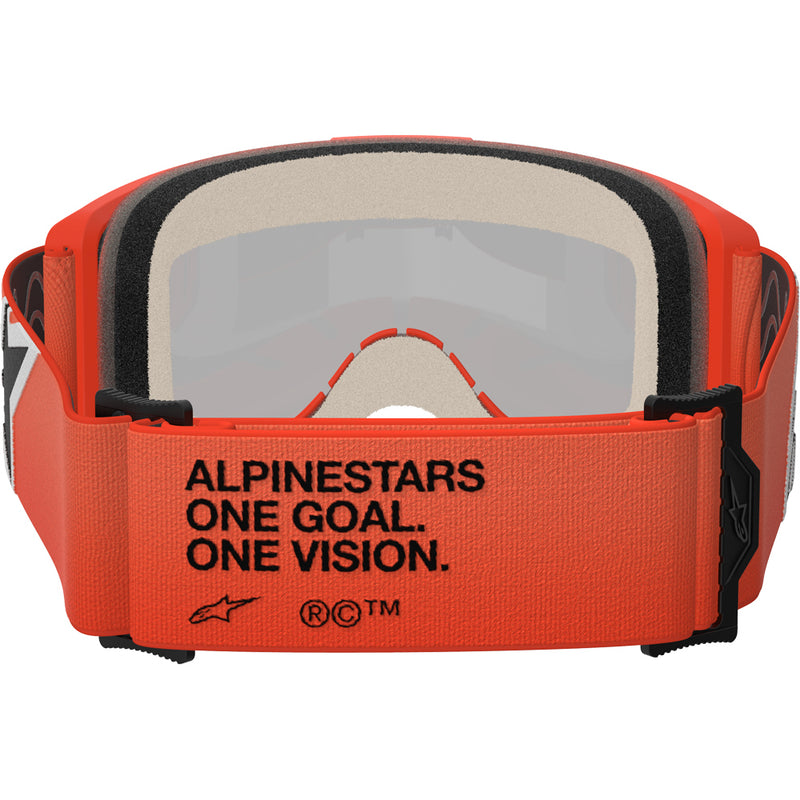 ALPINESTARS VISION 5 CORP ORANGE GOGGLES WITH RED MIRROR LENS