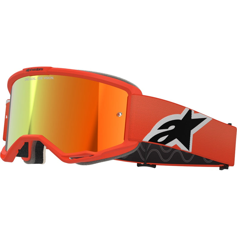 ALPINESTARS VISION 5 CORP ORANGE GOGGLES WITH RED MIRROR LENS