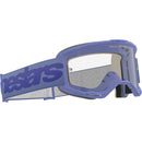 ALPINESTARS VISION 5 WORDMARK PURPLE GOGGLES WITH CLEAR LENS