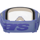 ALPINESTARS VISION 5 WORDMARK PURPLE GOGGLES WITH CLEAR LENS