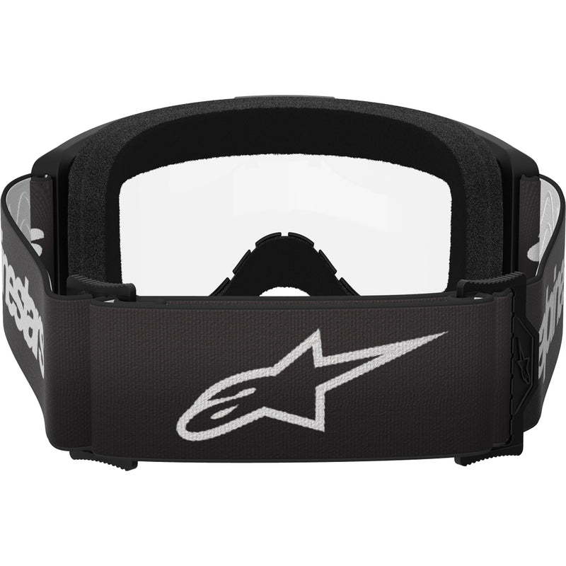 ALPINESTARS VISION 3 WORDMARK BLACK GOGGLES WITH CLEAR LENS