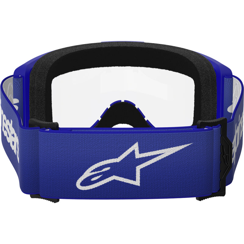 ALPINESTARS VISION 3 WORDMARK BLUE GOGGLES WITH CLEAR LENS