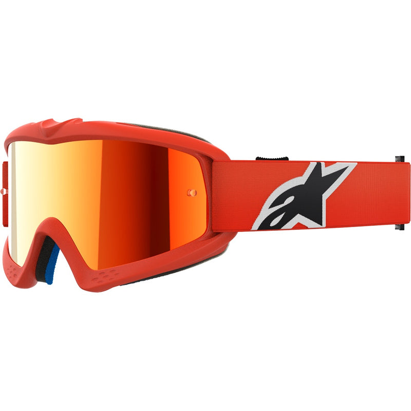 ALPINESTARS VISION CORP ORANGE KIDS GOGGLES WITH RED MIRROR LENS