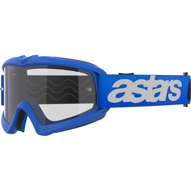 ALPINESTARS VISION BLAZE BLUE KIDS GOGGLES WITH CLEAR LENS