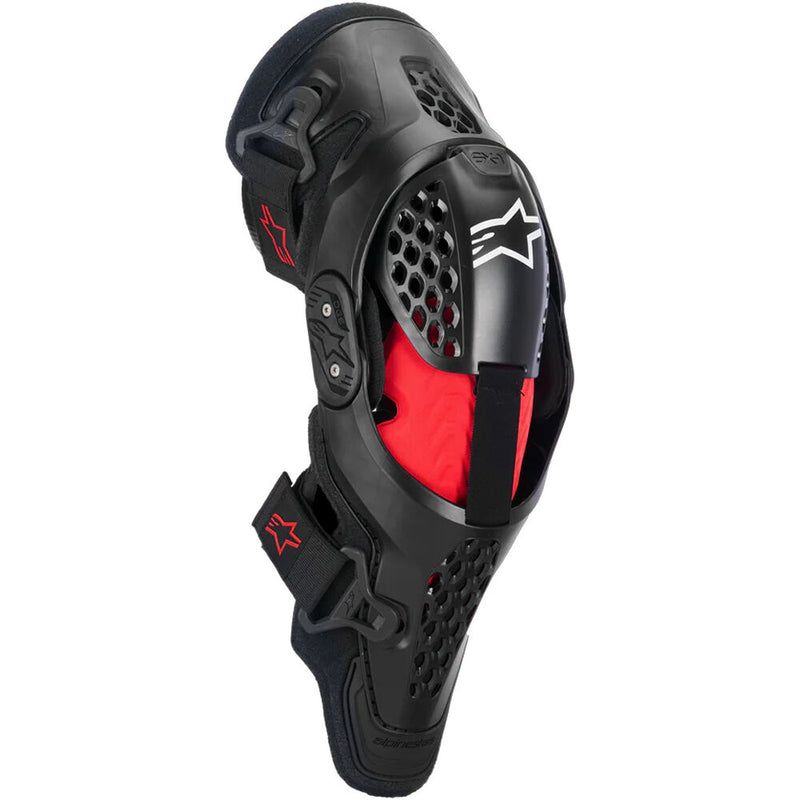 ALPINESTARS SX-1 PLASMA BLACK, RED & COOL GREY KNEE GUARDS