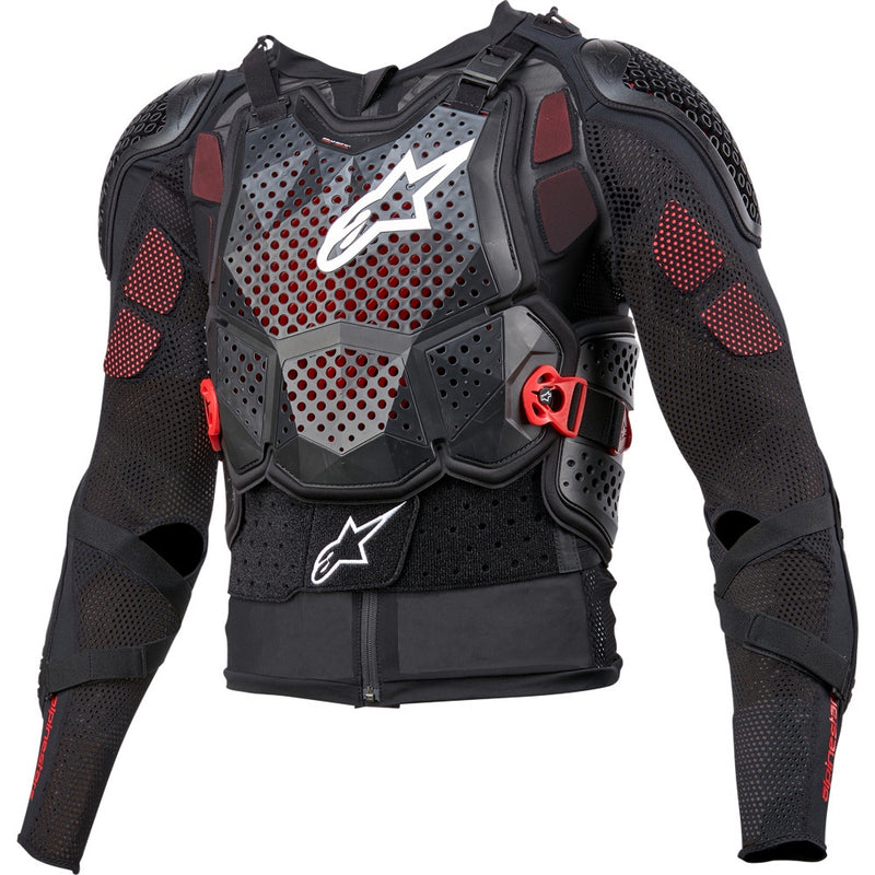 ALPINESTARS BIONIC TECH V3 BLACK, WHITE & RED BODY ARMOUR JACKET