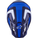 ALPINESTARS 2026 S-M7 RISE BLUE & WHITE GLOSSY HELMET
