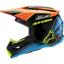 ALPINESTARS 2026 S-M3 FRAY BLACK, ORANGE & FLURO YELLOW KIDS HELMET