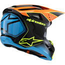 ALPINESTARS 2026 S-M3 FRAY BLACK, ORANGE & FLURO YELLOW KIDS HELMET