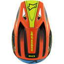 ALPINESTARS 2026 S-M3 FRAY BLACK, ORANGE & FLURO YELLOW KIDS HELMET