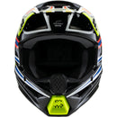 ALPINESTARS 2026 S-M3 WURX YELLOW, BLUE & RED KIDS HELMET