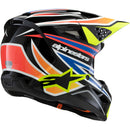 ALPINESTARS 2026 S-M3 WURX YELLOW, BLUE & RED KIDS HELMET