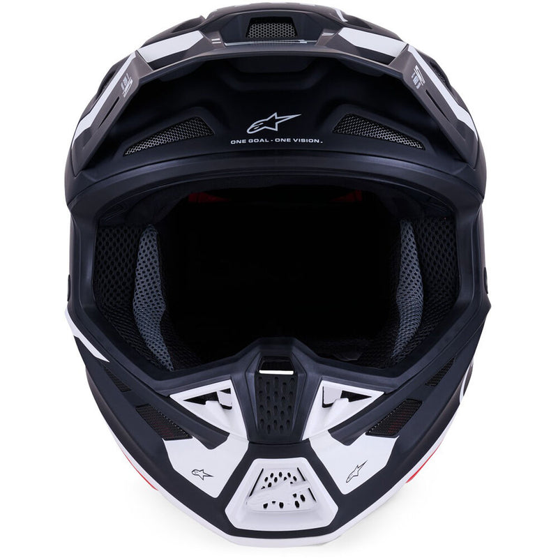 ALPINESTARS 2026 S-M7 DASHER BLACK & WHITE HELMET