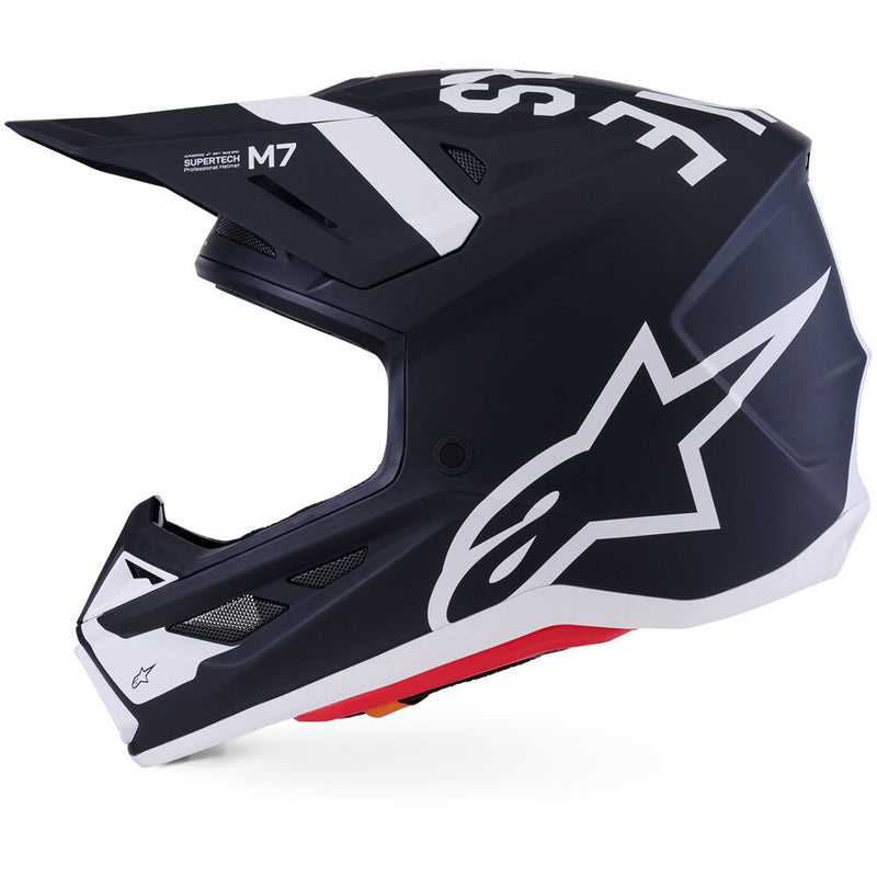 ALPINESTARS 2026 S-M7 DASHER BLACK & WHITE HELMET