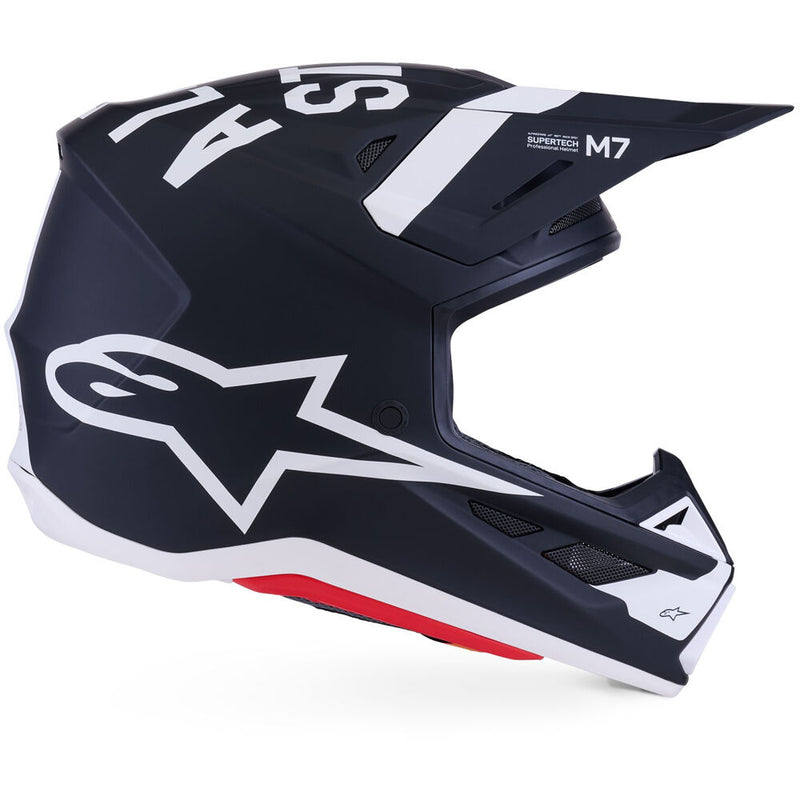 ALPINESTARS 2026 S-M7 DASHER BLACK & WHITE HELMET