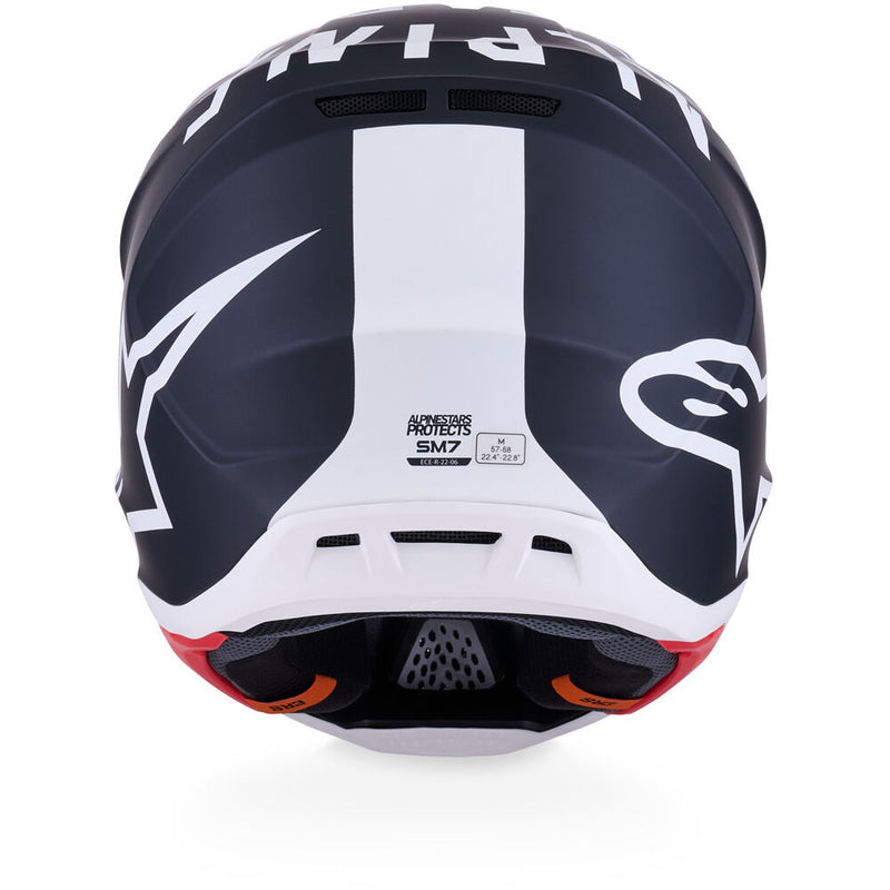 ALPINESTARS 2026 S-M7 DASHER BLACK & WHITE HELMET