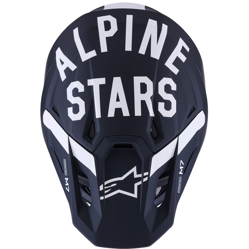 ALPINESTARS 2026 S-M7 DASHER BLACK & WHITE HELMET