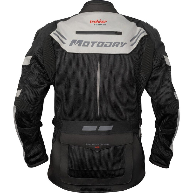 MOTODRY TREKKER PRO-SUMMER BLACK & ANTHRACITE GREY ADVENTURE JACKET