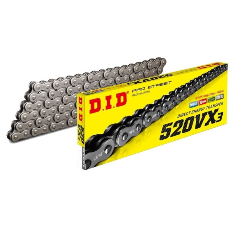 DID 520 VX3 120L X-RING 120L CLIP LINK STEEL CHAIN