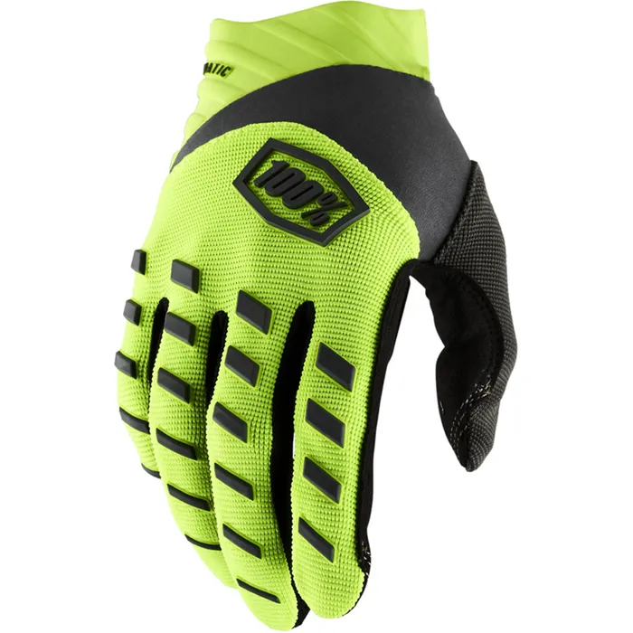 100% AIRMATIC FLO YELLOW & BLACK GLOVES